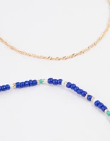 Gold Evil Eye Shell Anklet Pack