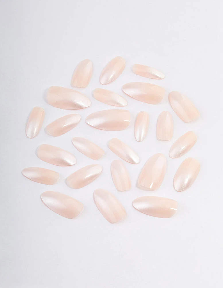 Pearl Iridescent Press On Nails
