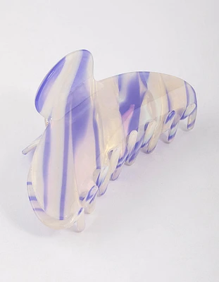 Acrylic Lilac Lunar Multi Clear Claw Clip