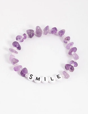 Amethyst Smile Bracelet