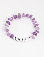 Amethyst Smile Bracelet