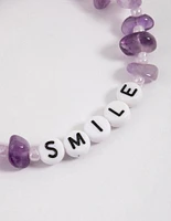 Amethyst Smile Bracelet