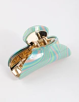 Pastel Swirl Hair Claw Clip