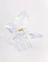 Iridescent Butterfly Claw Clip