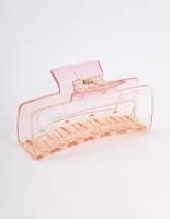 Pink Rectangle Ombre Claw Clip
