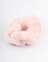 Blush Fluffy Hair Scrunchie