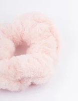 Blush Fluffy Hair Scrunchie