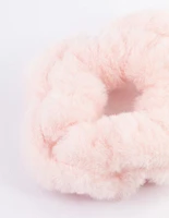 Blush Fluffy Hair Scrunchie