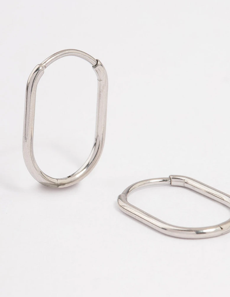 Surgical Steel Small Rounded Huggie Earrings