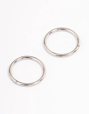 Surgical Steel Fine Sleeper Earrings 8mm