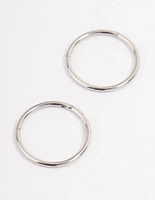 Surgical Steel Fine Sleeper Earrings 10mm