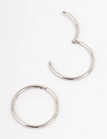 Surgical Steel Fine Sleeper Earrings 10mm