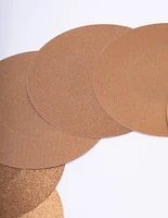 Brown Fabric Round Nipple Covers Pack