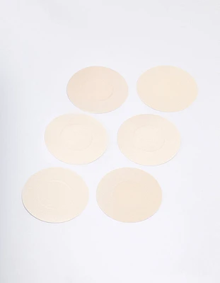 Neutral Fabric Round Nipple Covers Pack