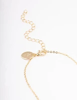 Gold Plated Angel Number '777' Layered Necklace