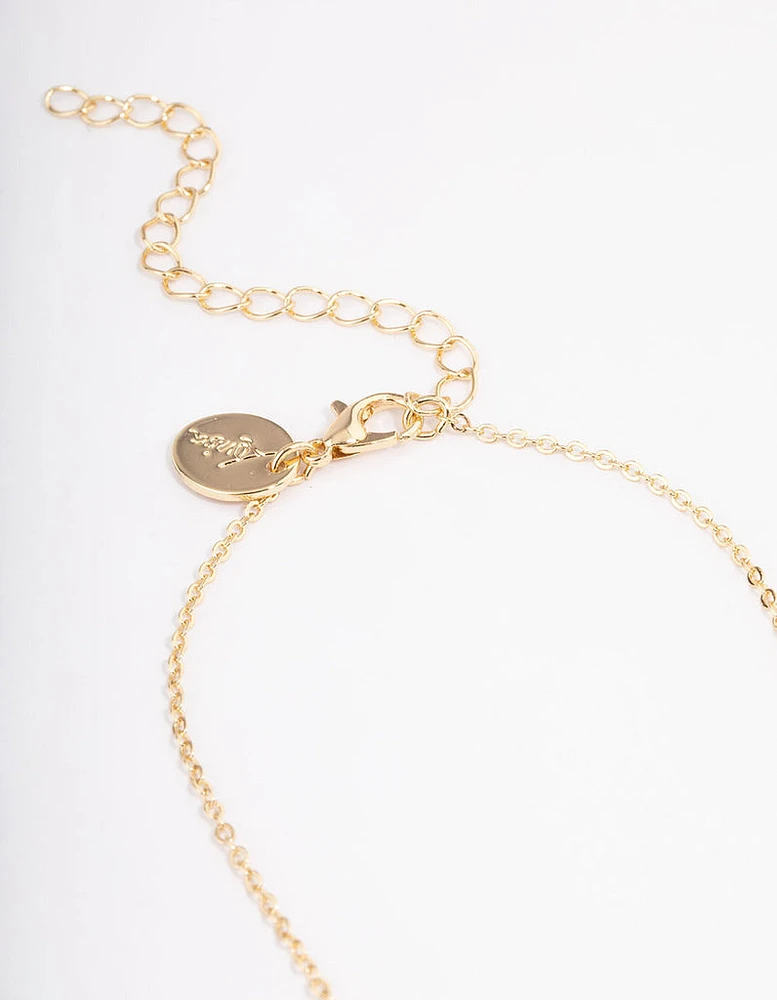 Gold Plated Angel Number '888' Layered Necklace