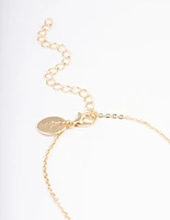 Gold Plated Angel Number '555' Layered Necklace