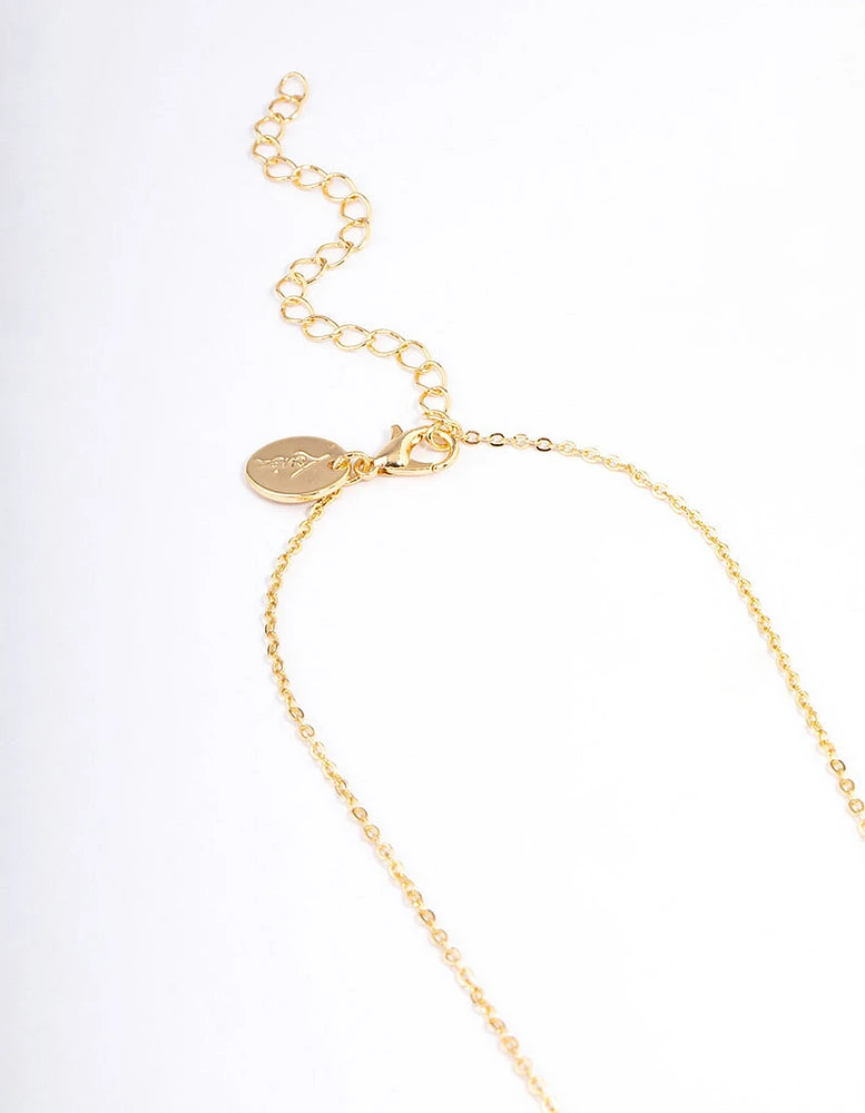 Gold Plated Angel Number '222' Layered Necklace