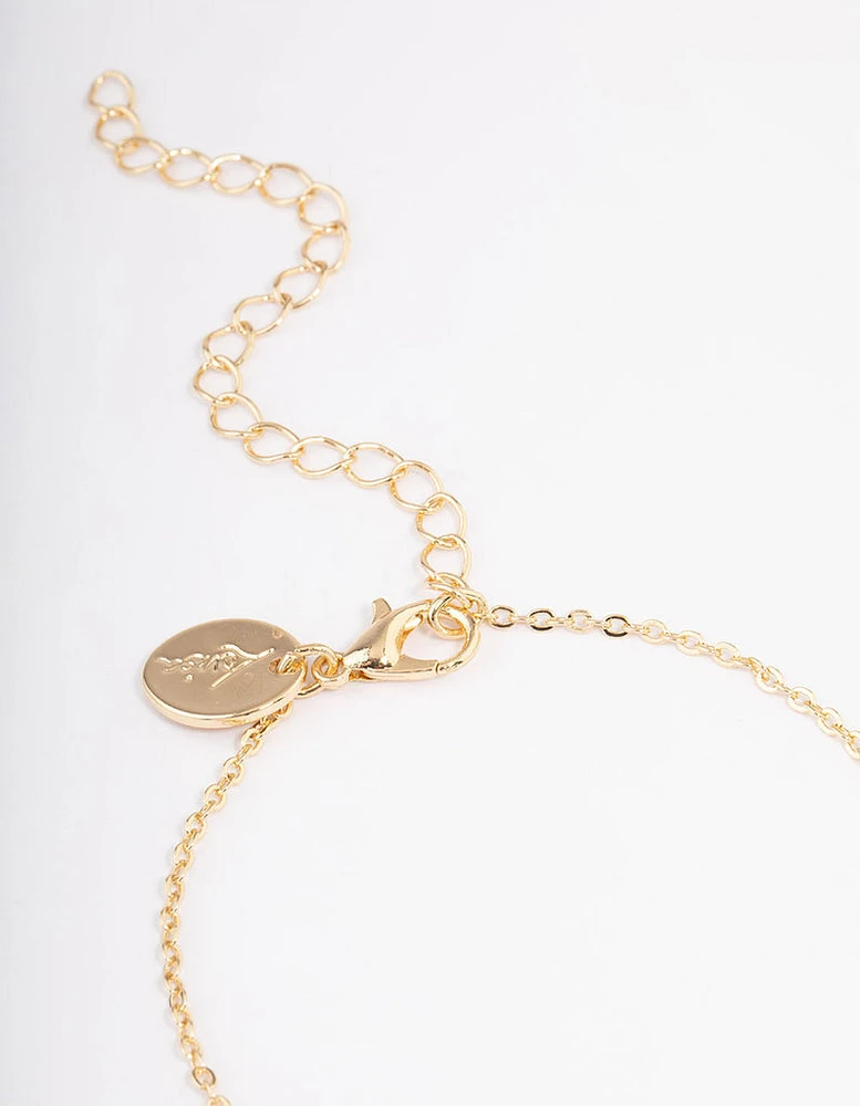 Gold Plated Angel Number '111' Layered Necklace