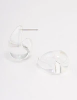 Acrylic Chubby Mini Hoop Earrings