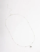 Silver Diamante Satelite Chain Necklace