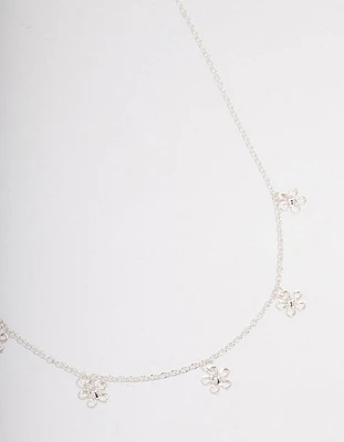 Silver Daisy Garden Necklace