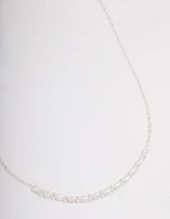 Silver Pearl Smile Necklace