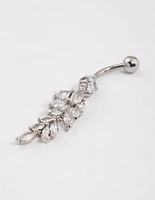 Surgical Steel Statement Tear Drop Belly Ring