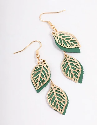 Filigree Petal Drop Earrings