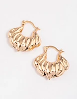 Gold Chubby Hoop Earrings