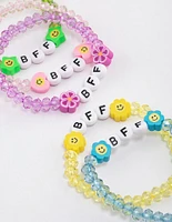 Kids Beaded BFF Stretch Bracelet 5-Pack