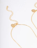 Gold Plated Circle & Heart Locket Necklace Pack