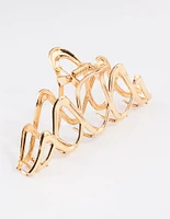 Gold Infinity Metal Hair Claw