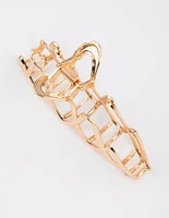 Gold Infinity Metal Hair Claw