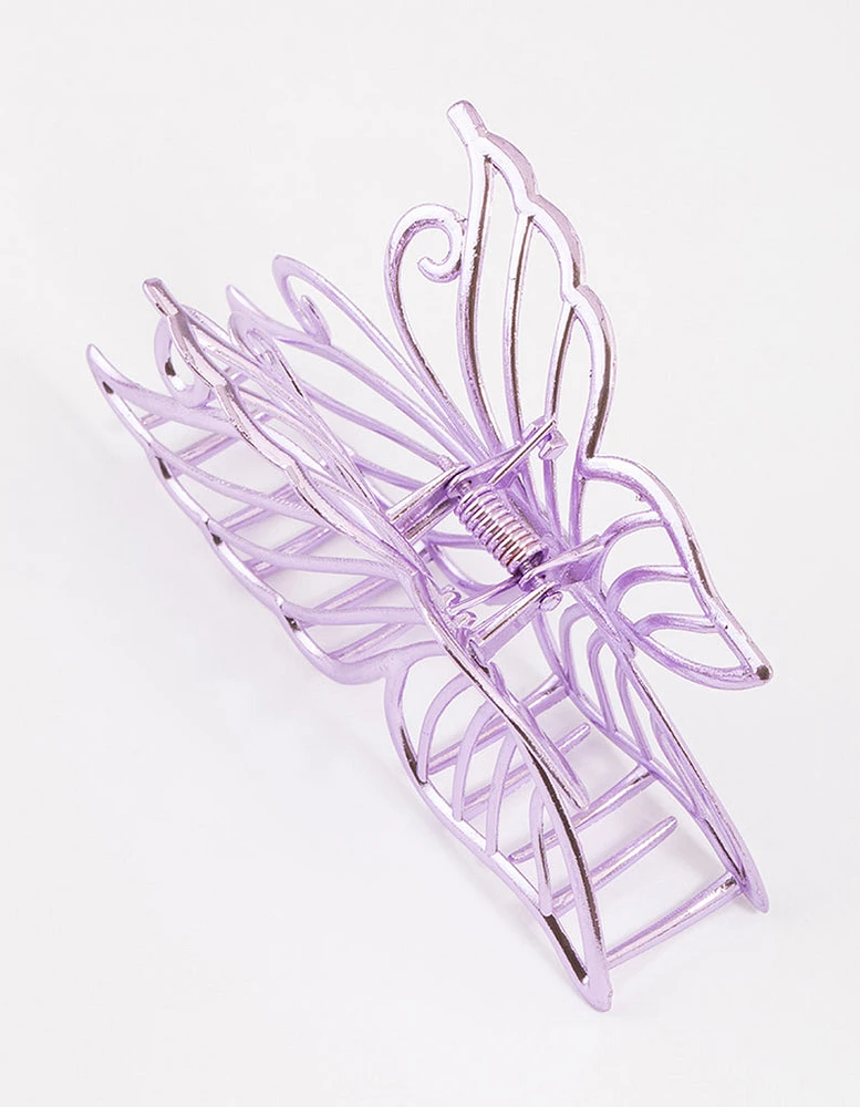 Lilac Detailed Butterfly Claw Clip