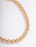 Gold Round Ball Necklace