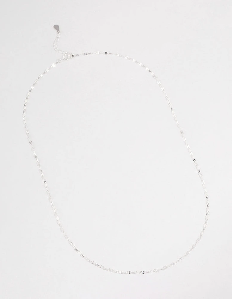 Sterling Silver Infinity Link Chain Necklace