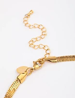 Gold Plated Stainless Steel Snake Chain Necklace