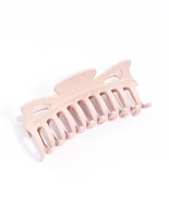 Blush Acrylic Triangular Cut Out Claw Clip