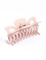 Blush Acrylic Triangular Cut Out Claw Clip