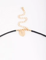 Gold Green Aventurine Wrap Heart Pendant Necklace