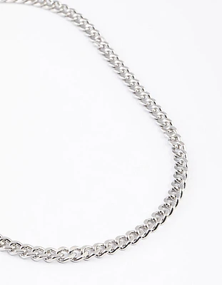 Silver Classic Curb Chain Necklace