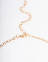 Gold Lattice Cup Chain Necklace