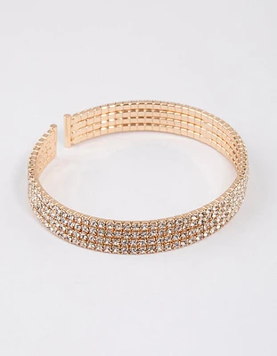 Gold Classic Cup Chain Bangle