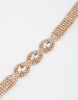 Gold Marquise Bling Bracelet