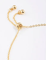 Gold Plated Virgo Script Bracelet