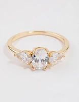 Gold Plated Oval Enchanting Ring