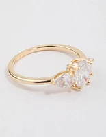 Gold Plated Oval Enchanting Ring