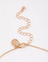 Gold Apple Pendant Necklace