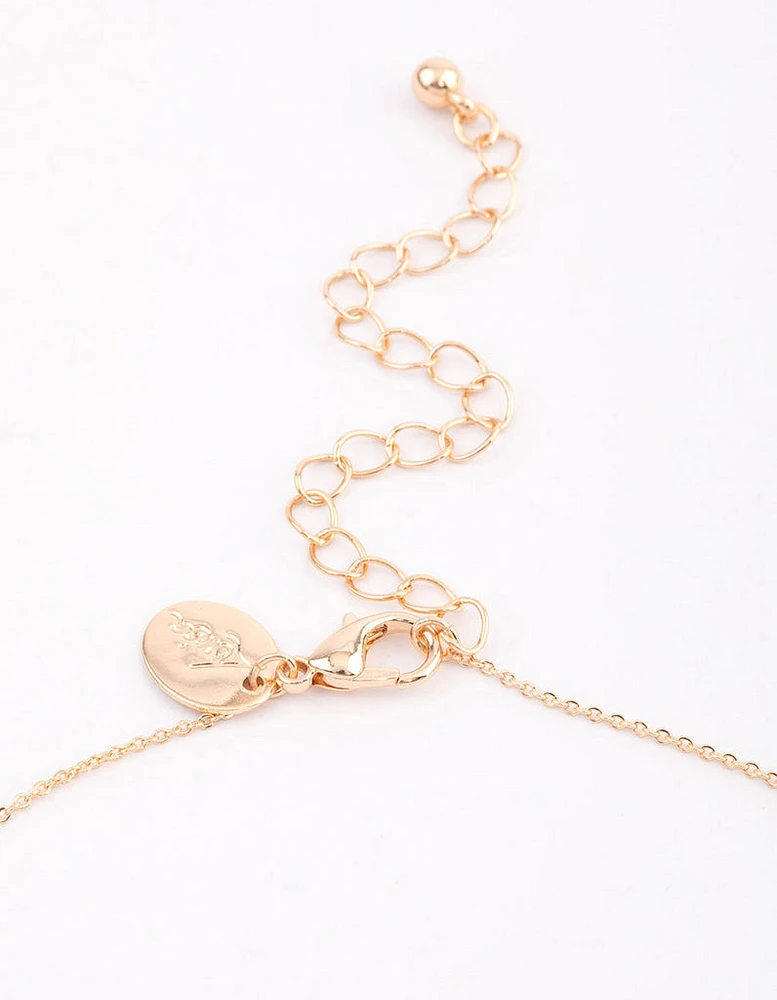 Gold Dainty Planet Pendant Necklace